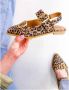 DWRS LABEL DWRS Port Isabel panterprint slingback Suede Dames - Thumbnail 6