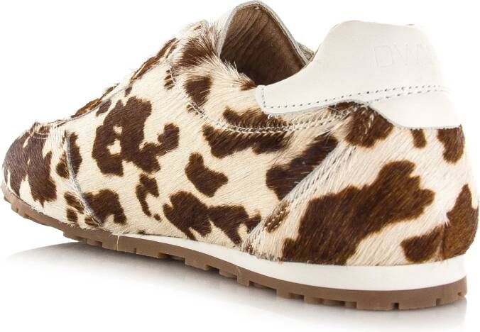 DWRS LABEL DWRS SAVA cow hair on sneakers beige Leer Dames