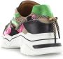 DWRS LABEL Jupiter Beige Green Pink Beige Leer Lage sneakers Dames - Thumbnail 5