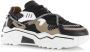 DWRS LABEL Jupiter Black White Zwart Leer Lage sneakers Dames - Thumbnail 2