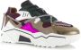 DWRS LABEL JUPITER Bordeaux Multi Bordeaux Leer Lage sneakers Dames - Thumbnail 6