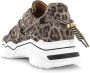 DWRS LABEL DWRS Jupiter leopard sneakers Beige Leer Lage sneakers Dames - Thumbnail 14