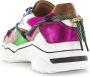 DWRS LABEL JUPITER Pink Dark green Roze Leer Lage sneakers Dames - Thumbnail 6