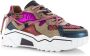 DWRS LABEL DWRS Jupiter tweed beige fuchsia Beige Leer Lage sneakers Dames - Thumbnail 8