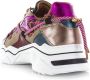 DWRS LABEL DWRS Jupiter tweed beige fuchsia Beige Leer Lage sneakers Dames - Thumbnail 9
