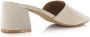 DWRS LABEL Marbella sand | suède hakken Beige Suede Sandalen met hak Dames - Thumbnail 6