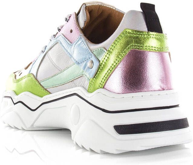 DWRS LABEL Pluto holographic | Lt. Pink Holograph Roze Leer Lage sneakers Dames