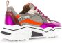 DWRS LABEL DWRS Pluto Steel Fuchsia Roze Leer Lage sneakers Dames - Thumbnail 14