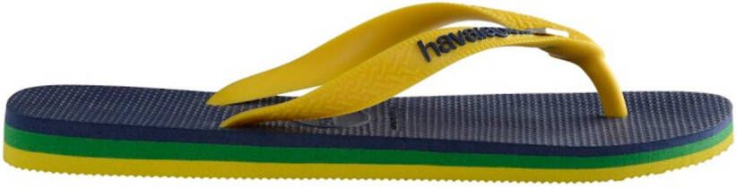 Havaianas Brasil Layers Blauw Rubber Teenslippers Unisex