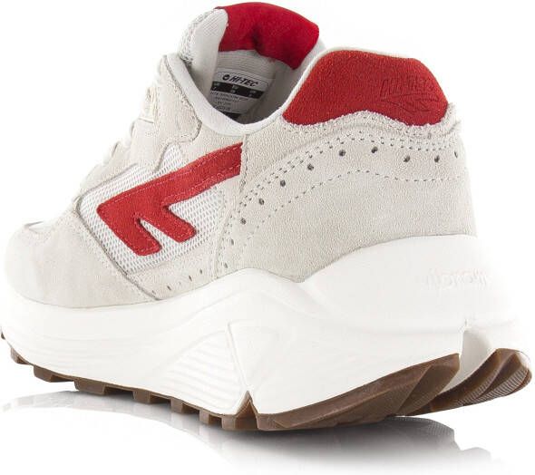 Hi-Tec HTS Shadow RGS | Star White Red Alert Wit Suede Lage sneakers Unisex