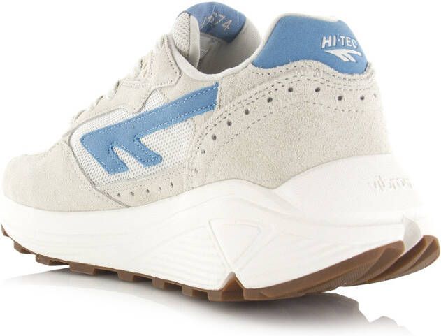 Hi-Tec Shadow | Star White Dusk Blue Wit Suede Lage sneakers Unisex
