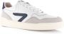 Hub Court | White Blue Ice Ivory Wit Leer Lage sneakers Heren - Thumbnail 9