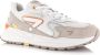 Hub Grid | White Papaya Wit Suede Lage sneakers Dames - Thumbnail 4