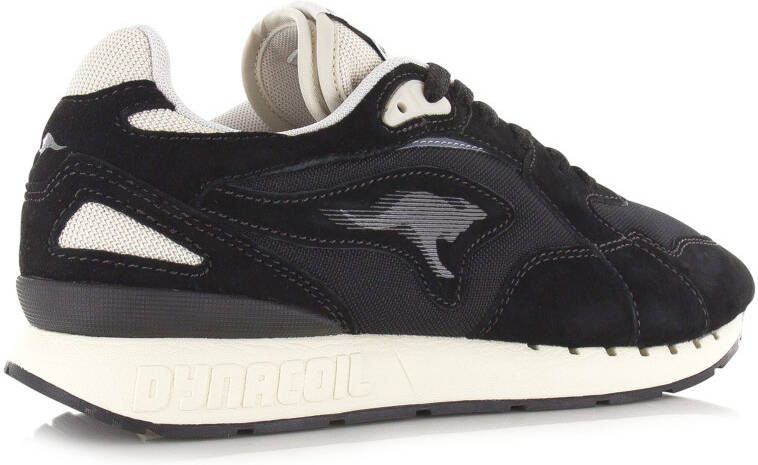 Kangaroos Coil R3 Black Sand Zwart Mesh Lage sneakers Unisex