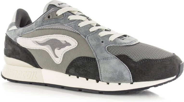 Kangaroos Coil R3 Ultimate Grijs Suede Lage sneakers Heren