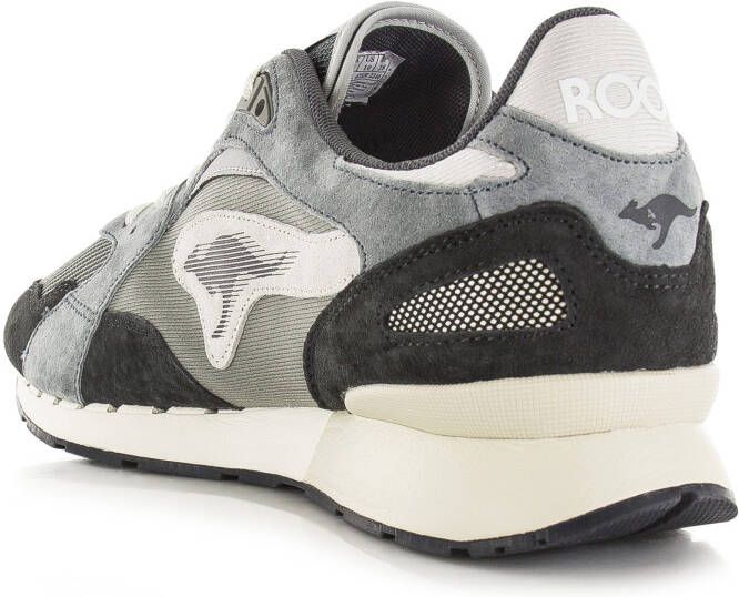 Kangaroos Coil R3 Ultimate Grijs Suede Lage sneakers Heren