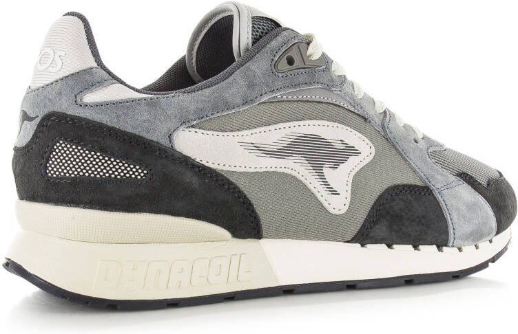 Kangaroos Coil R3 Ultimate Grijs Suede Lage sneakers Heren