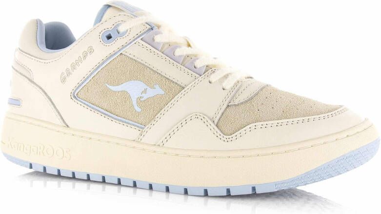 Kangaroos x Gramps | Hot Shot Lo Beige Leer Lage sneakers Unisex