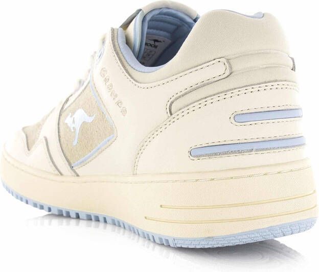 Kangaroos x Gramps | Hot Shot Lo Beige Leer Lage sneakers Unisex
