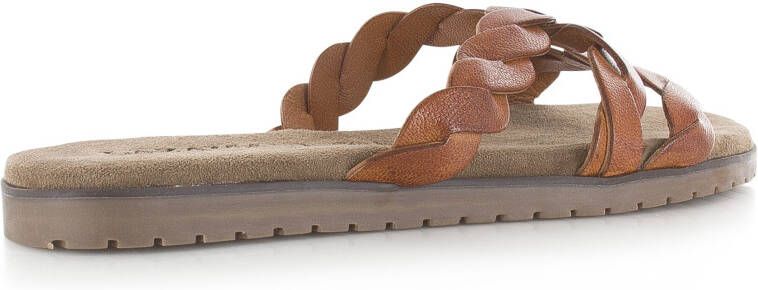 Lazamani ladies woven mules Bruin Leer Geen Dames