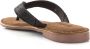 Lazamani Leren slippers met strass-steentjes Zwart Leer Teenslippers Dames - Thumbnail 8