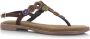 Lazamani Suède teensandaal Bruin Suede Platte sandalen Dames - Thumbnail 14