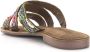 Laza i Versierde slippers met suède Bruin Leer Leren slippers - Thumbnail 15