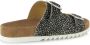 Maruti Beige Pixel Print Sliders Bellona Multicolor Dames - Thumbnail 15