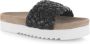 Maruti Zwarte Leren Gevlochten Slipper Billy Black Dames - Thumbnail 8