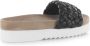 Maruti Zwarte Leren Gevlochten Slipper Billy Black Dames - Thumbnail 10