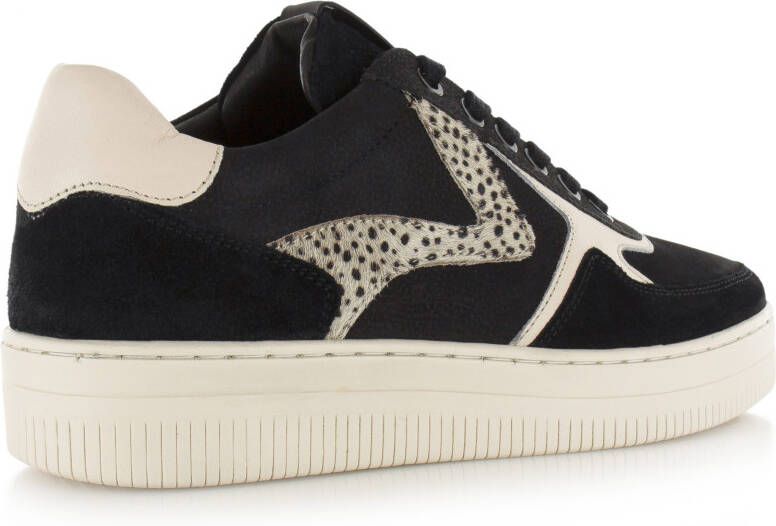 Maruti Momo Zwart Nubuck Lage sneakers Dames