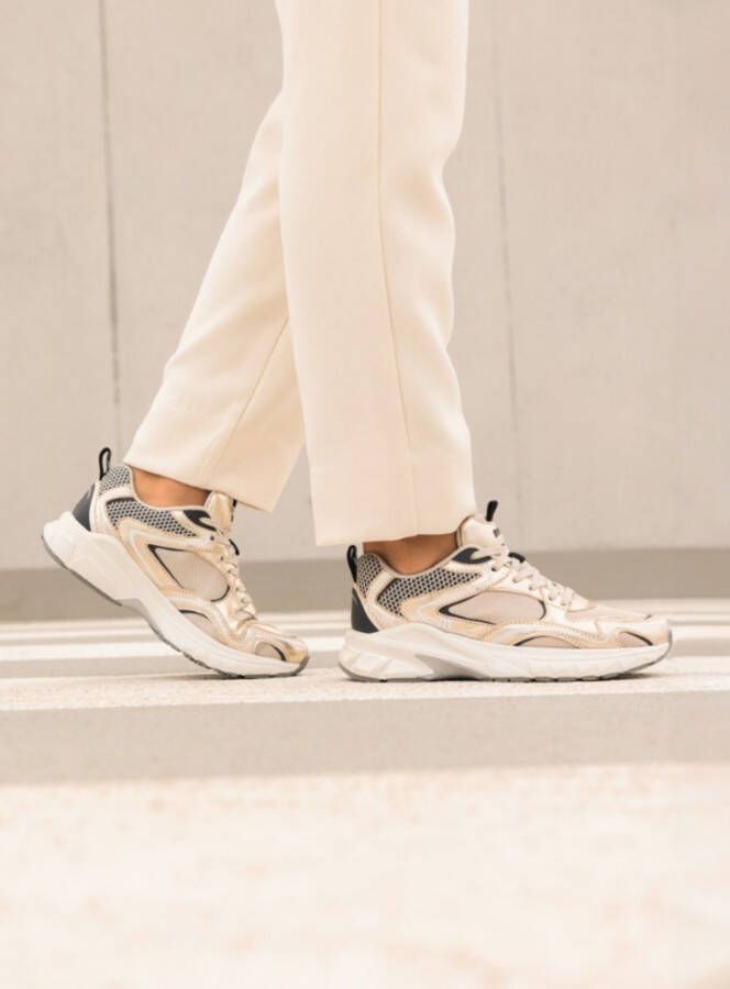 Maruti Novi sneakers metallic gold Mesh Dames
