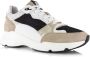 Maruti Raven beige black white Zwart Leer Lage sneakers Dames - Thumbnail 8