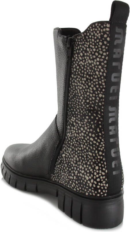 Maruti Tobi Zwart Leer Chelsea boots Dames