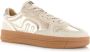 Maruti Yale Suede taupe gold sneakers Goud Leer Lage sneakers Dames - Thumbnail 12