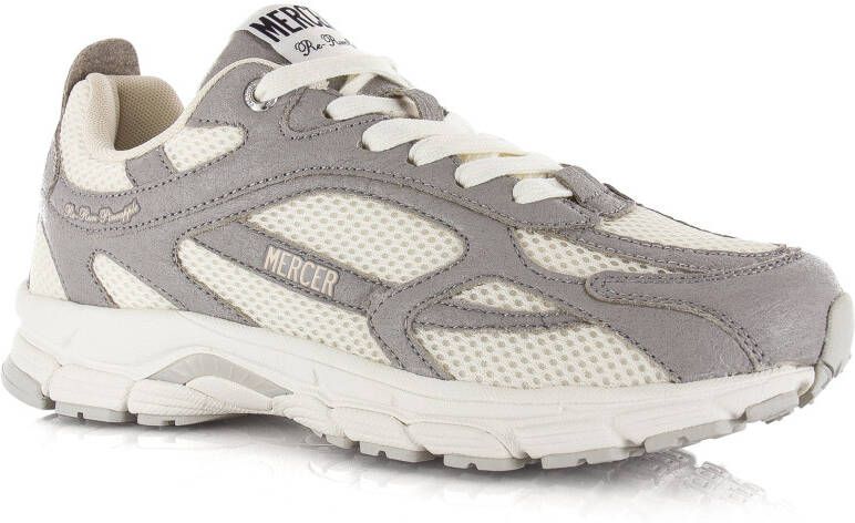 Mercer Amsterdam The Re-Run Pineapple Grijs Mesh Lage sneakers Unisex