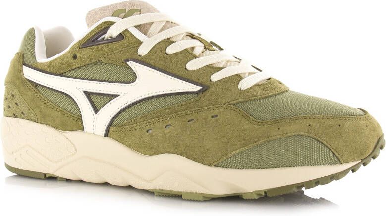 Mizuno Contender olive drab smoke green Groen Suede Lage sneakers Unisex