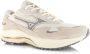 Mizuno Wave Rider ß | White Sand Ultimate Gray Wit Suede Lage sneakers - Thumbnail 2
