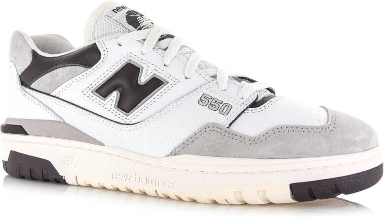 New Balance 550 sneakers white black Leer Unisex