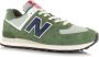 New Balance 574 Groen Suede Lage sneakers Unisex - Thumbnail 3