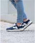 New Balance Heren Textiel en Suède Sneakers Blue Heren - Thumbnail 11