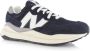 New Balance Heren Textiel en Suède Sneakers Blue Heren - Thumbnail 12