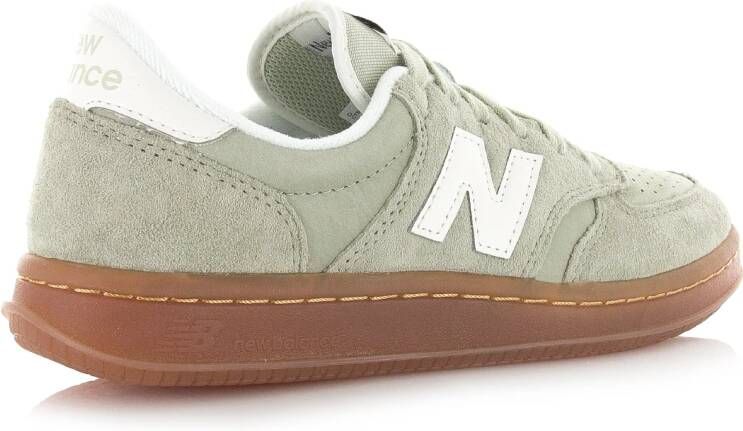 New Balance T500 leren sneakers groen Suede Unisex
