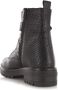 POELMAN Anaconda print leer Zwart Leer Biker boots Dames - Thumbnail 4