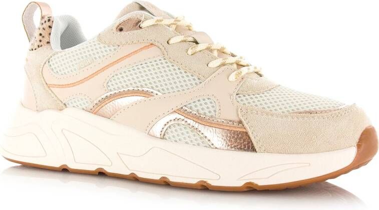 POELMAN beige sneakers van mesh Dames