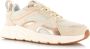 POELMAN beige sneakers van mesh Beige Mesh Lage sneakers Dames - Thumbnail 4