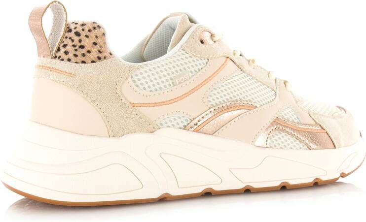 POELMAN beige sneakers van mesh Dames