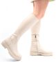POSH by Poelman CYBELE Dames Hoge Stretch Laarzen Crème - Thumbnail 4