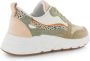 POSH by Poelman CHARLIE Dames Sneakers Beige met oranje combinatie - Thumbnail 14