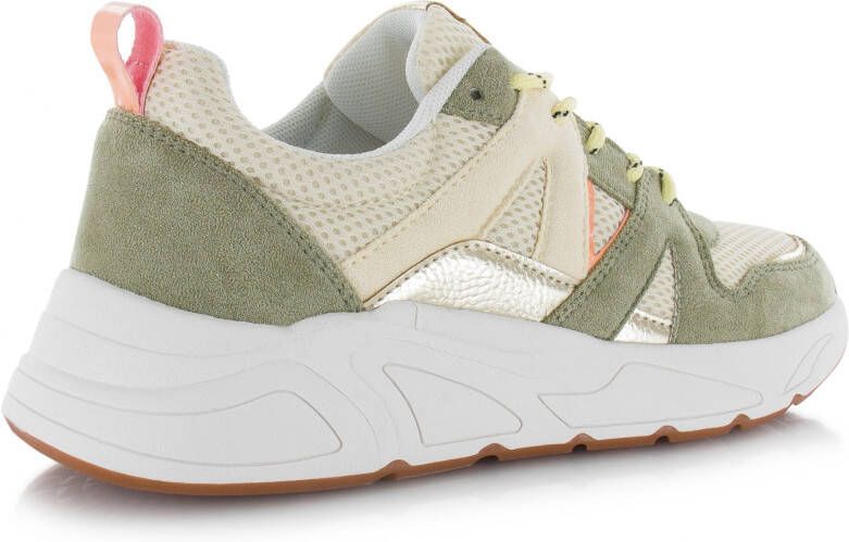POELMAN Sneaker Groen Mesh Lage sneakers Dames